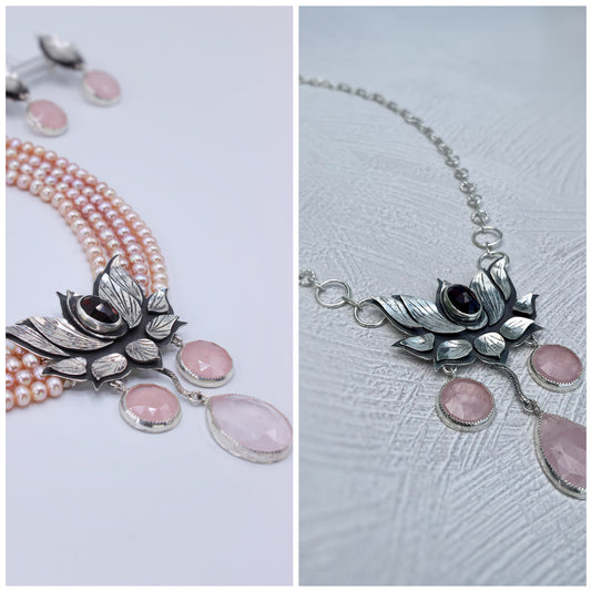 Lotus Necklace and Bead Set